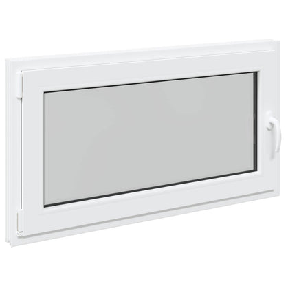 Basement Window RISOR 110 x 70 cm PVC and Glass White