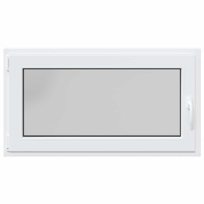 Basement Window RISOR 110 x 70 cm PVC and Glass White