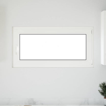 Basement Window RISOR 120 x 60 cm PVC and Glass White