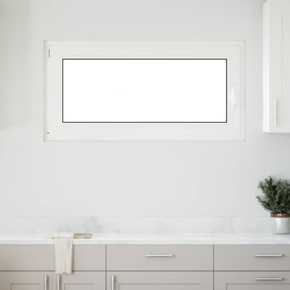 Basement Window RISOR 120 x 60 cm PVC and Glass White