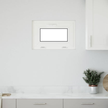 Basement Window RISOR 60 x 40 cm PVC and Glass White