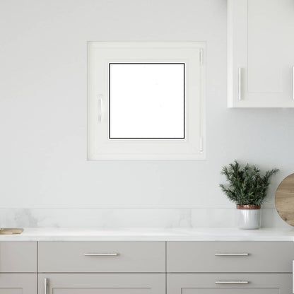 Basement Window RISOR 60 x 60 cm PVC and Glass Anthracite