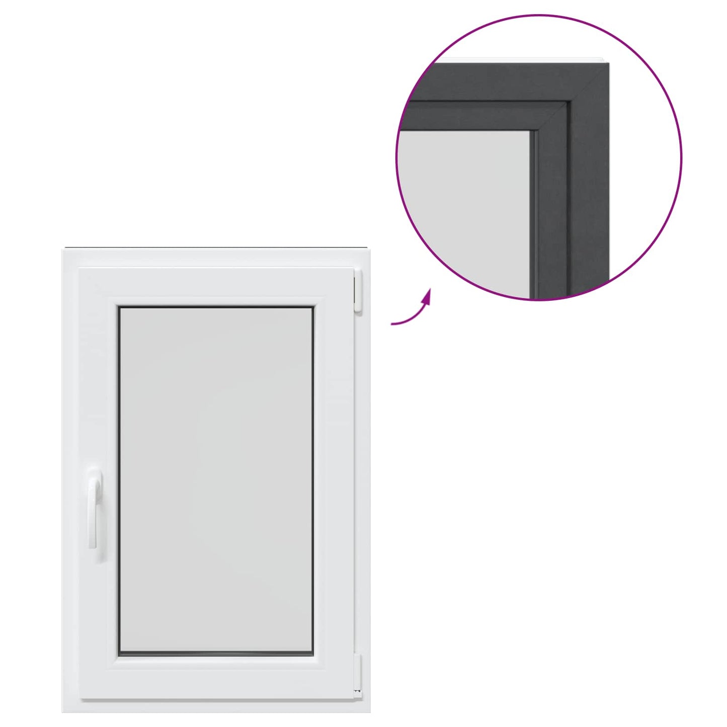 Tilt & Turn Basement Window RISOR 60 x 90 cm