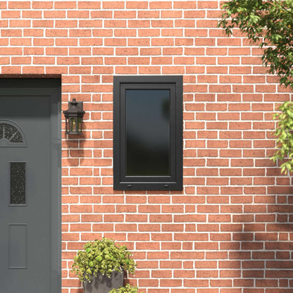 Basement Window RISOR 60 x 100 cm PVC and Glass Anthracite