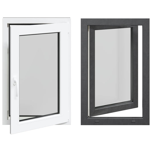 Tilt & Turn Basement Window RISOR 60 x 100 cm PVC and Glass