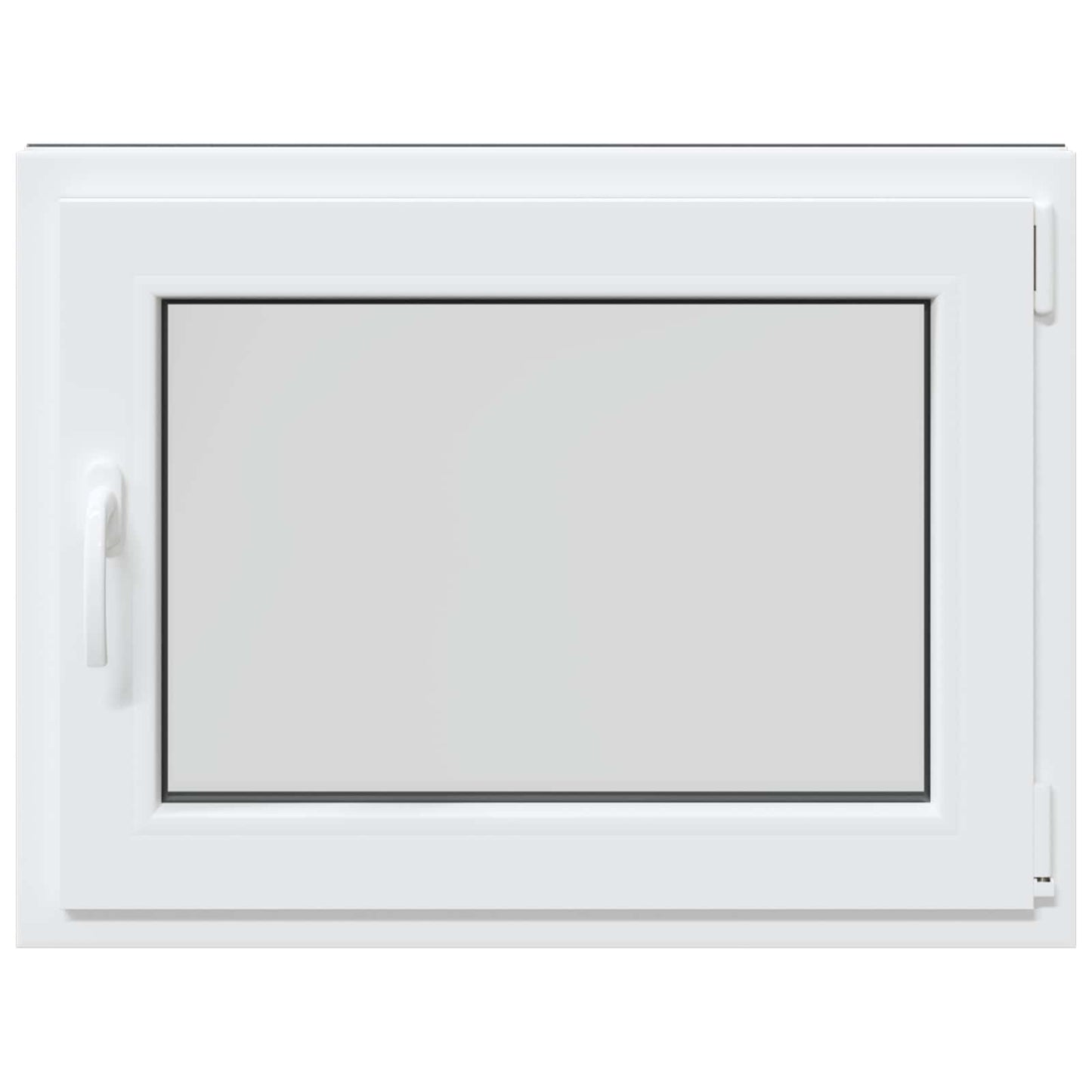 Basement Window RISOR 80 x 50 cm PVC and Glass Anthracite