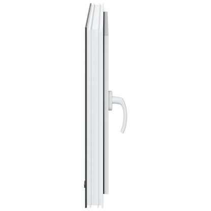 Basement Window RISOR 80 x 50 cm PVC and Glass Anthracite