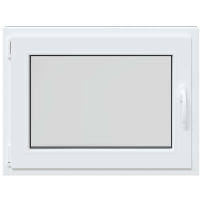 Basement Window RISOR 80 x 60 cm PVC and Glass Anthracite