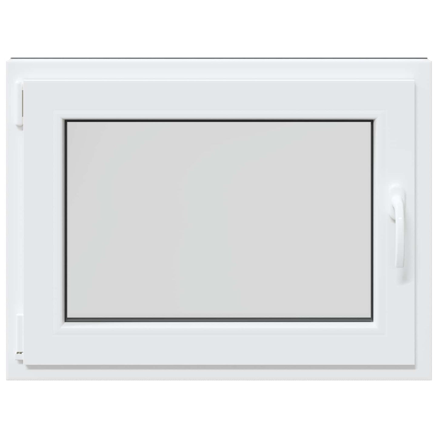 Basement Window RISOR 80 x 70 cm PVC and Glass Anthracite