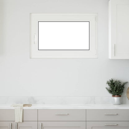 Basement Window RISOR 80 x 70 cm PVC and Glass Anthracite