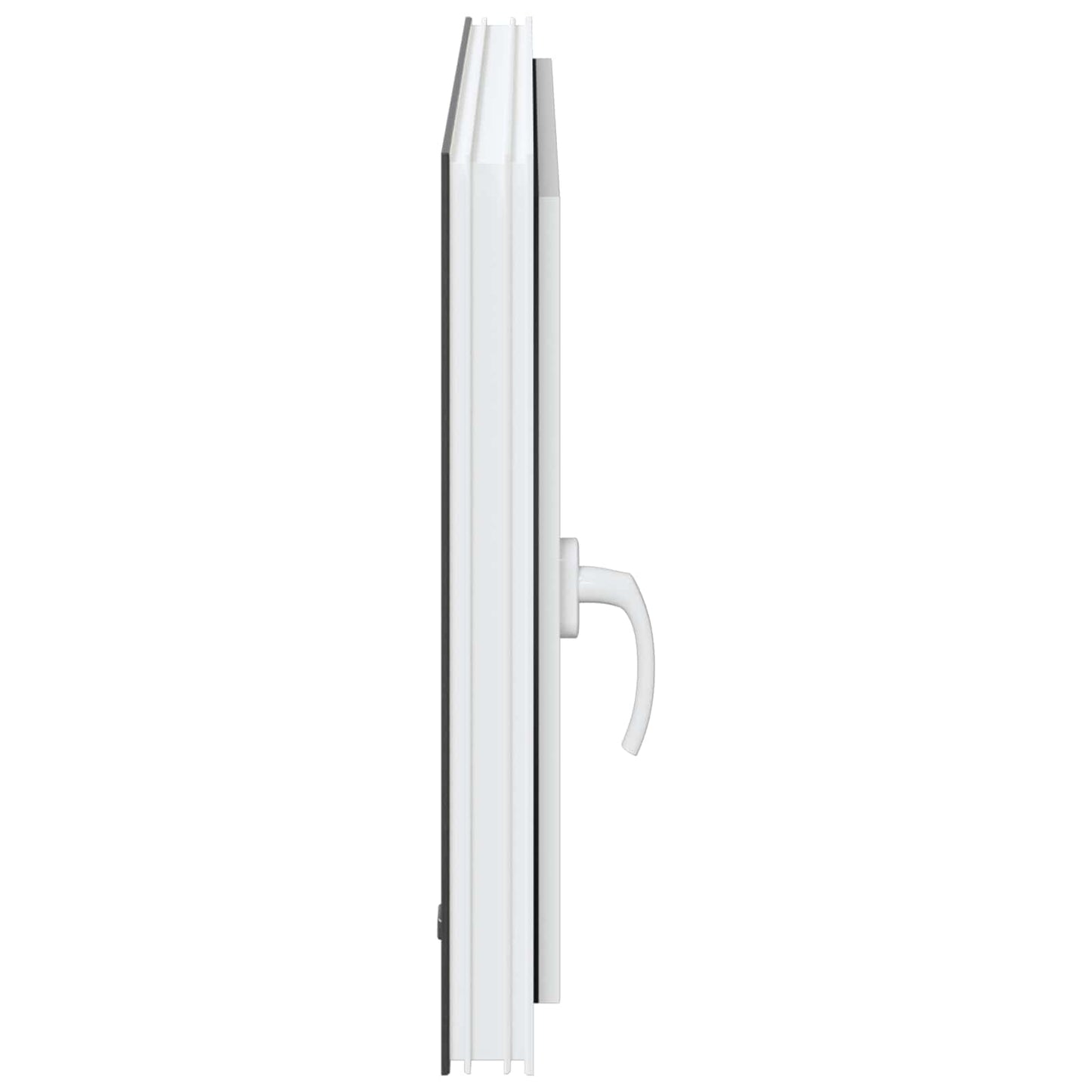 Basement Window RISOR 80 x 70 cm PVC and Glass Anthracite