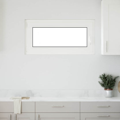 Basement Window RISOR 100 x 50 cm PVC and Glass Anthracite