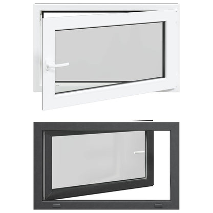 Basement Window RISOR 100 x 60 cm PVC and Glass Anthracite