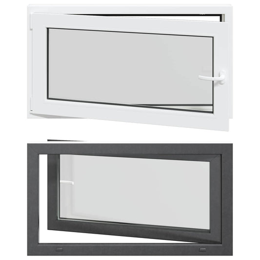 Tilt & Turn Basement Window RISOR 110 x 50 cm PVC and Glass