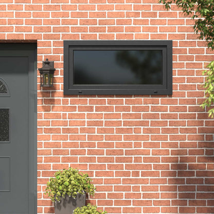 Basement Window RISOR 120 x 60 cm PVC and Glass Anthracite
