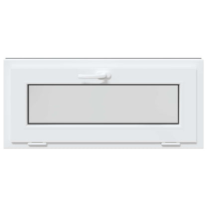Basement Window RISOR 90 x 40 cm PVC and Glass Anthracite