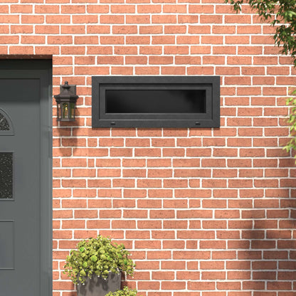 Basement Window RISOR 110 x 40 cm PVC and Glass Anthracite
