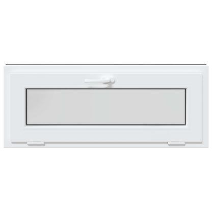 Basement Window RISOR 110 x 40 cm PVC and Glass Anthracite