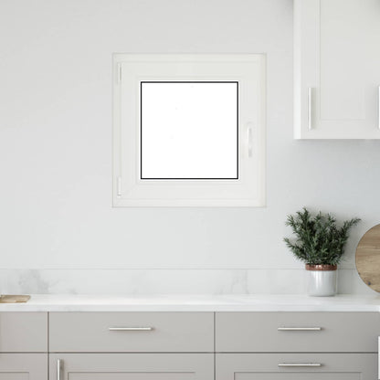 Basement Window RISOR 50 x 50 cm PVC and Glass Anthracite