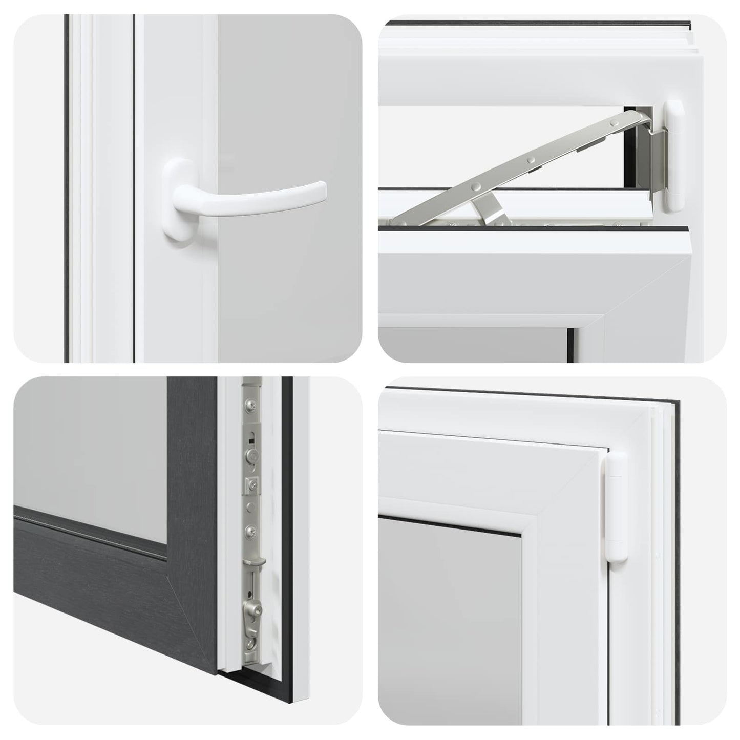 Tilt & Turn Basement Window RISOR 50 x 75 cm PVC and Glass