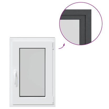 Tilt & Turn Basement Window RISOR 50 x 75 cm PVC and Glass