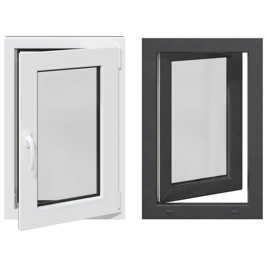 Tilt & Turn Basement Window RISOR 60 x 80 cm PVC and Glass