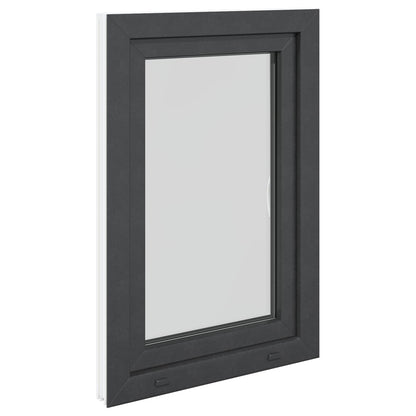Basement Window RISOR 60 x 90 cm PVC and Glass Anthracite