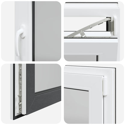 Tilt & Turn Basement Window RISOR 60 x 100 cm PVC and Glass
