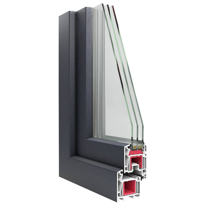 Tilt & Turn Basement Window RISOR 60 x 100 cm PVC and Glass