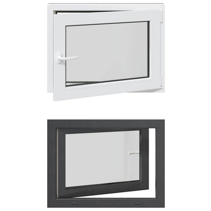 Tilt & Turn Basement Window RISOR 60 x 100 cm PVC and Glass