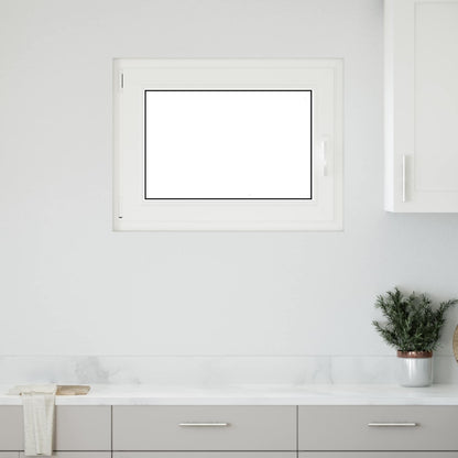 Basement Window RISOR 80 x 50 cm PVC and Glass Anthracite