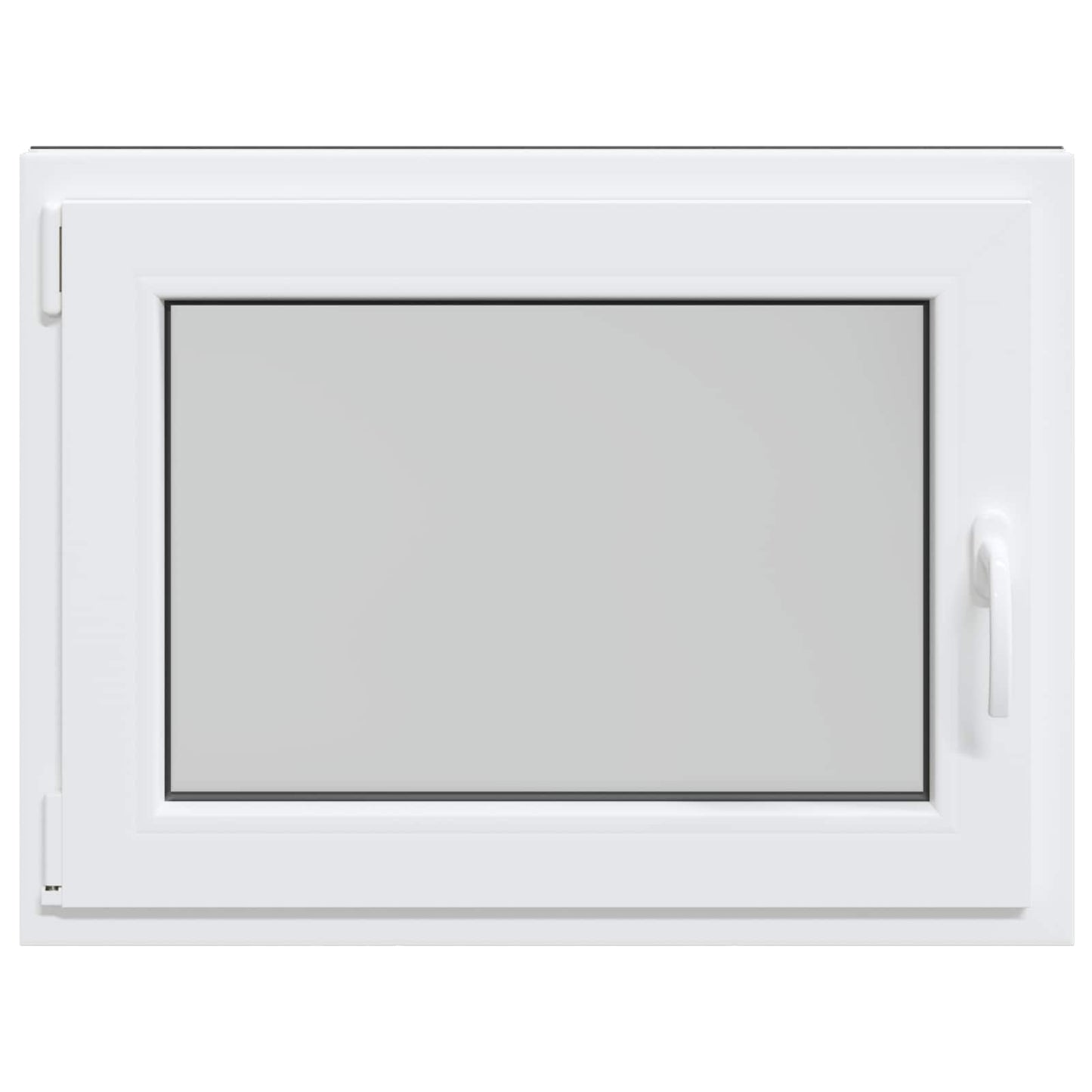 Basement Window RISOR 80 x 60 cm PVC and Glass Anthracite