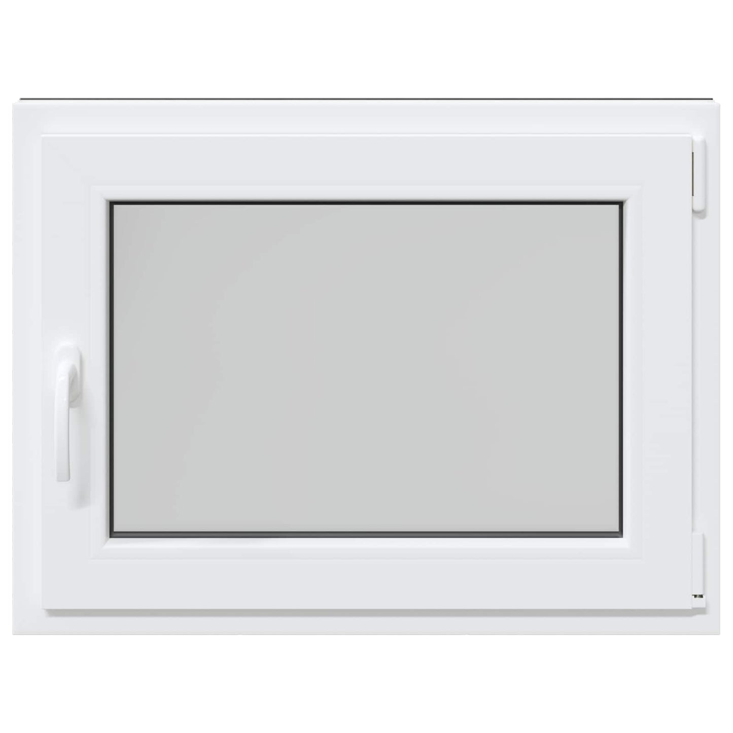 Basement Window RISOR 80 x 60 cm PVC and Glass Anthracite