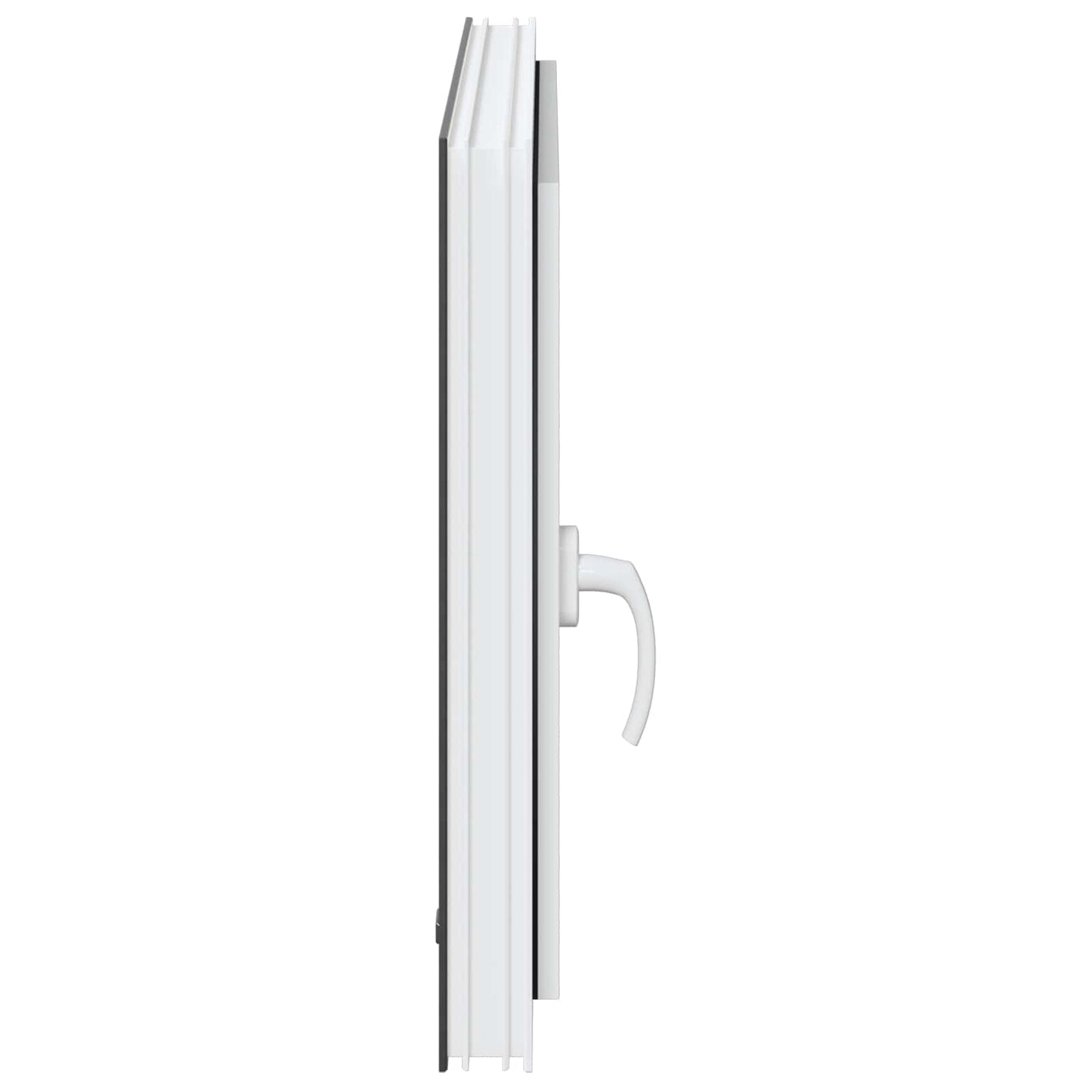 Basement Window RISOR 80 x 60 cm PVC and Glass Anthracite