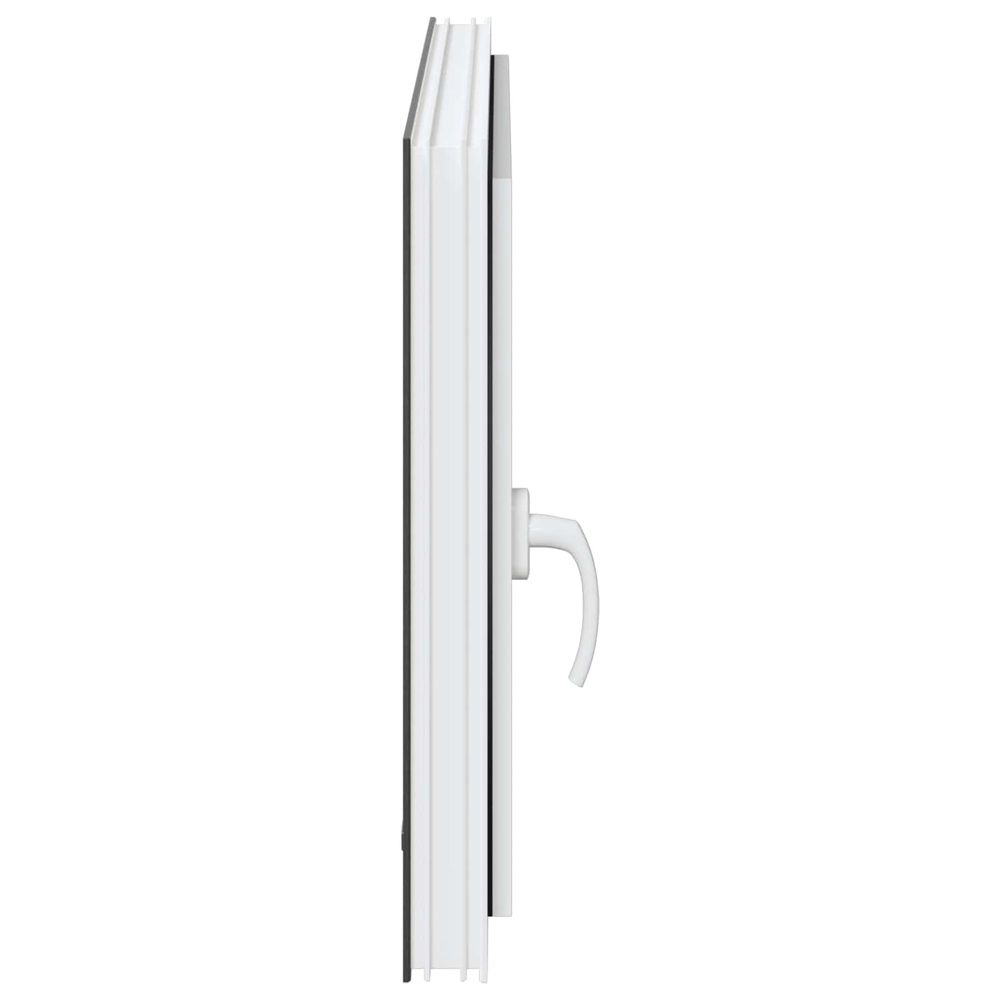 Basement Window RISOR 80 x 70 cm PVC and Glass Anthracite