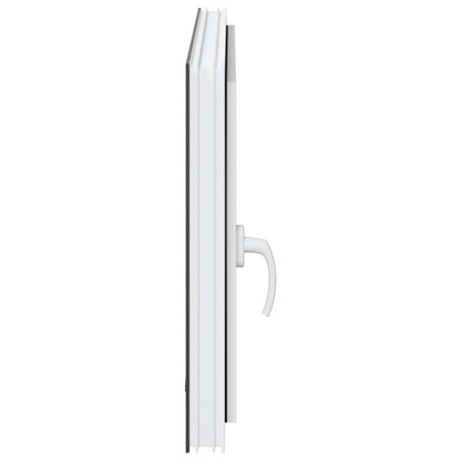 Basement Window RISOR 80 x 70 cm PVC and Glass Anthracite