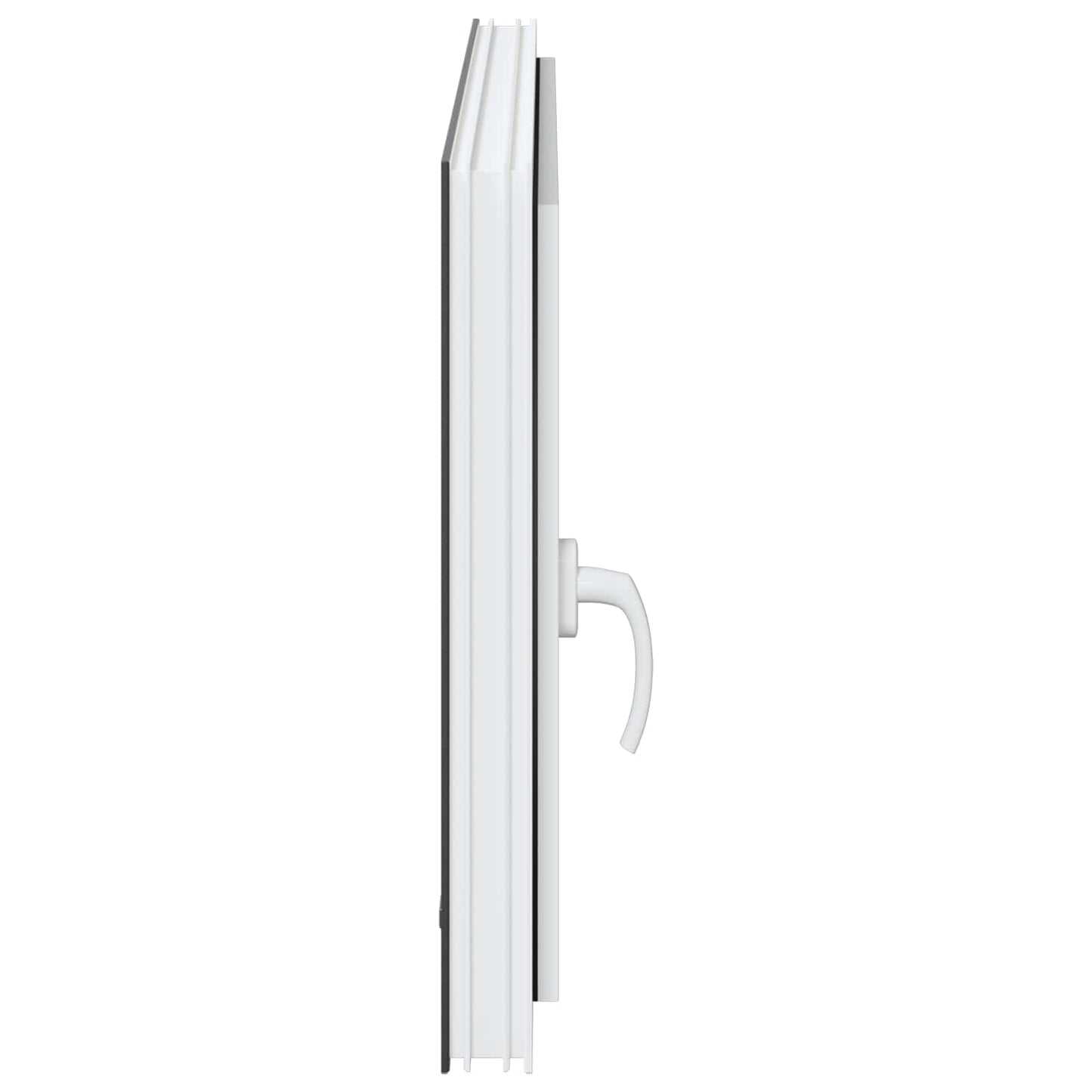 Basement Window RISOR 100 x 50 cm PVC and Glass Anthracite