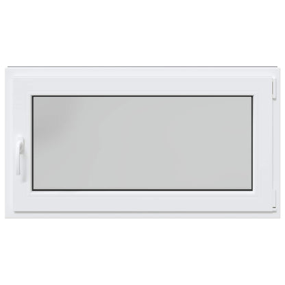 Basement Window RISOR 110 x 70 cm PVC and Glass Anthracite