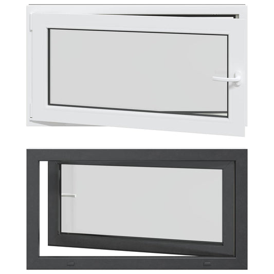 Tilt & Turn Basement Window RISOR 110 x 70 cm PVC and Glass