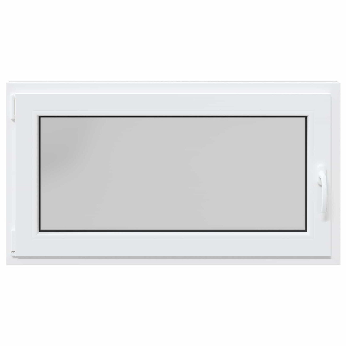 Basement Window RISOR 110 x 70 cm PVC and Glass Anthracite