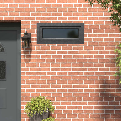 Basement Window RISOR 90 x 40 cm PVC and Glass Anthracite
