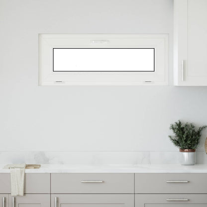 Basement Window RISOR 110 x 40 cm PVC and Glass Anthracite