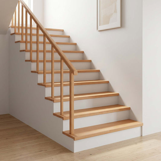 Stair Treads 2 pcs 110 x 25 x 2 cm Natural Solid Beech Wood