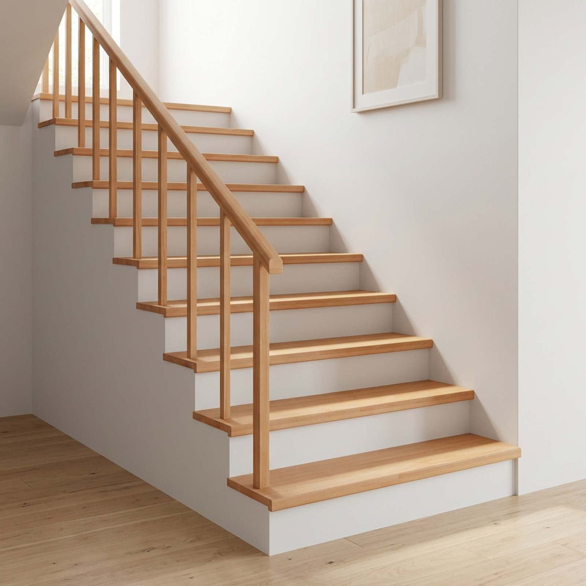 Stair Treads 20 pcs 100 x 25 x 2 cm Natural Solid Beech Wood