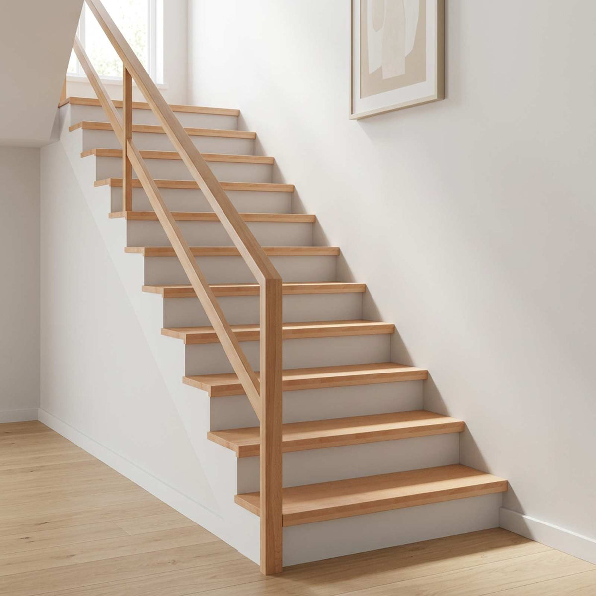 Stair Treads 20 pcs 120 x 30 x 2 cm Natural Solid Beech Wood