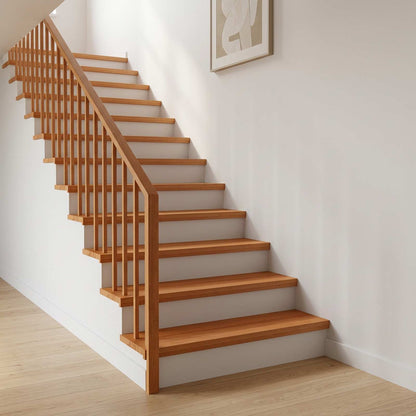 Stair Treads 4 pcs 80 x 25 x 2 cm Light Brown Solid Beech Wood