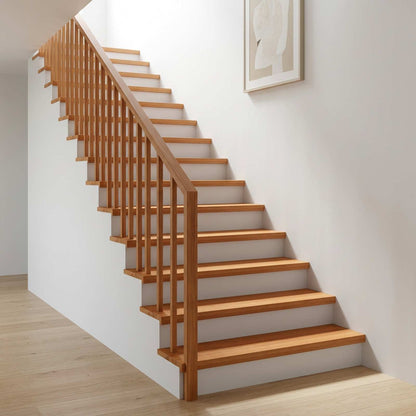 Stair Treads 8 pcs 120 x 30 x 2 cm Light Brown Solid Beech Wood