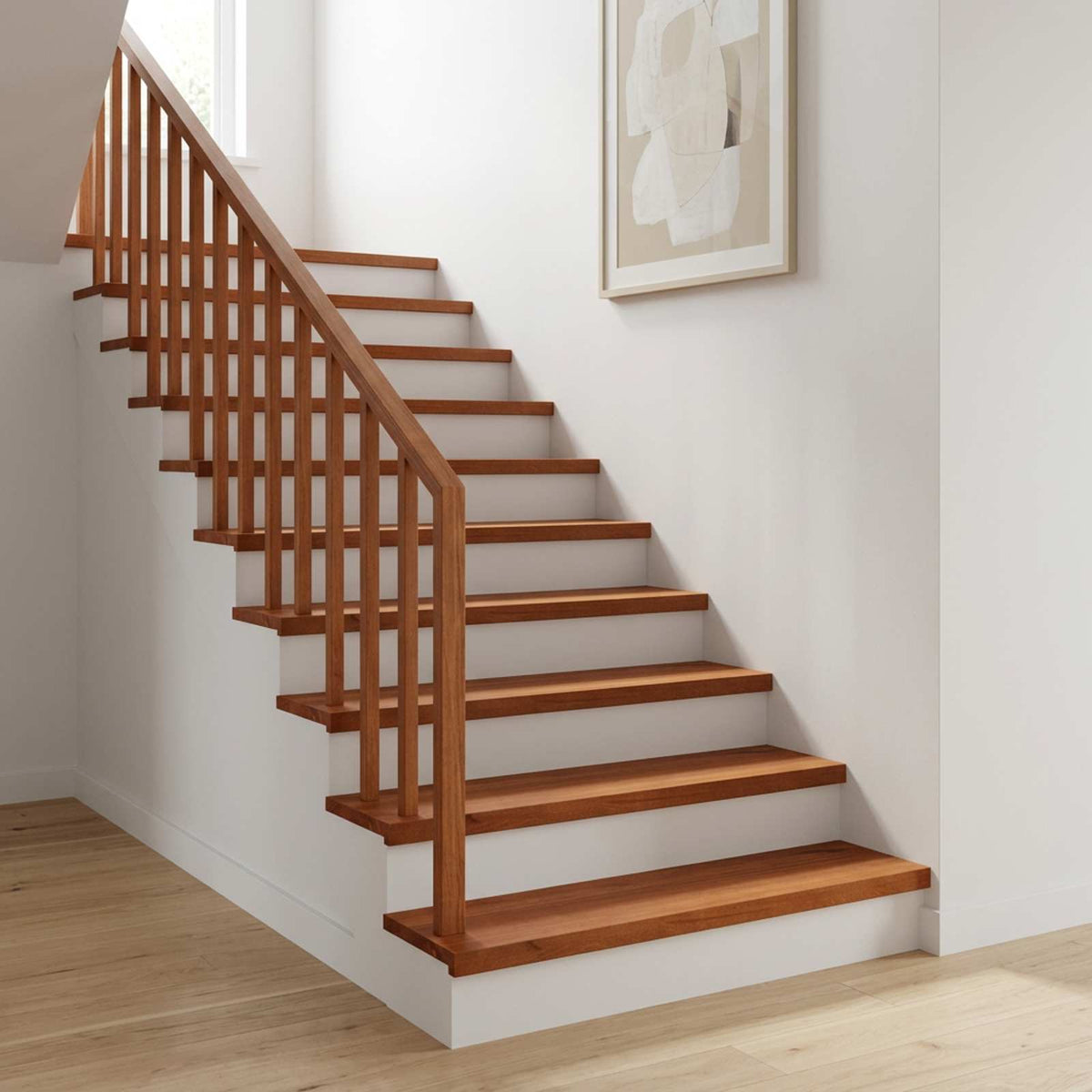 Stair Treads 4 pcs 80 x 25 x 2 cm Brown Solid Beech Wood