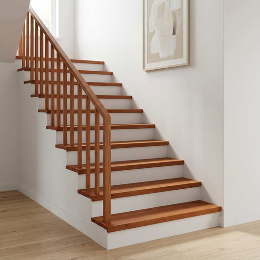 Stair Treads 2 pcs 80 x 25 x 2 cm Brown Solid Beech Wood
