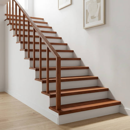 Stair Treads 4 pcs 100 x 25 x 2 cm Brown Solid Beech Wood